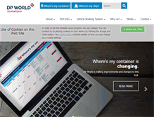 Tablet Screenshot of dpworldsouthampton.com